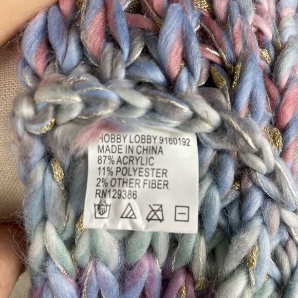 Hobby Lobby Pastel Infinity Scarf EUC - Picture 6 of 6